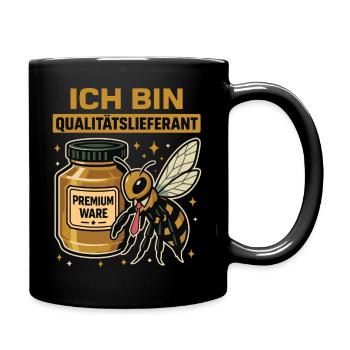 I Am Quality Supplier Bee Beekeeper Honey - Full Colour Mug - black - Right
