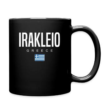 Irakleio Griechenland - Tasse einfarbig - Schwarz - Rechts