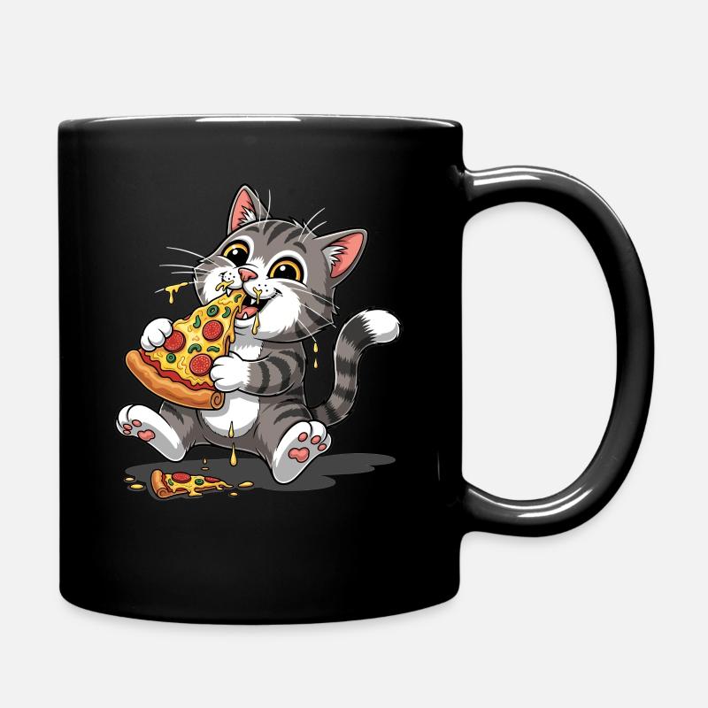 Hangover is enjoyable pizza - Full Colour Mug - black