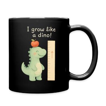 I'm growing like a dino T-rex nursery - Full Colour Mug - black - Right
