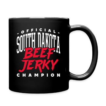 champion officiel de bœuf séché du Dakote du Sud Design - Mug uni - noir - Droite