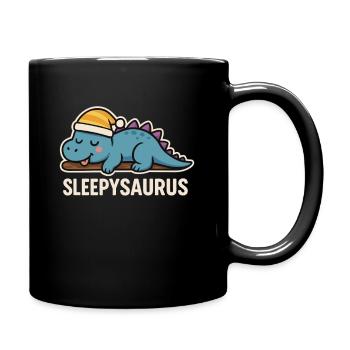 Sleepysaurus Dino Sleep Shirt - Full Colour Mug - black - Right