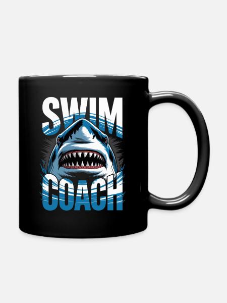 Schwimm-Trainer - Tasse einfarbig - Schwarz