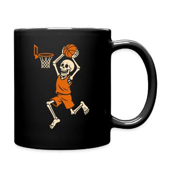 Halloween, Skeleton, Basketball, Halloween Party - Full Colour Mug - black - Right