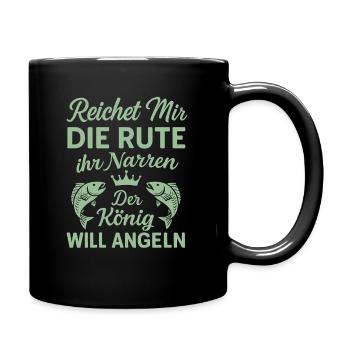 Angelkönig – Reichet mir die Rute! - Tasse einfarbig - Schwarz - Rechts