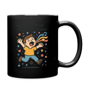 Je ne suis pas bruyant, je suis juste passionné en disant - Mug uni - noir - Droite