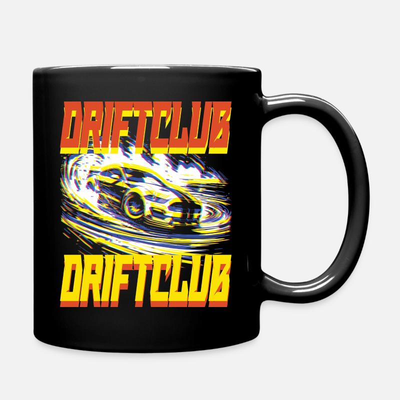Voiture Drift - Style Retro Futuriste Course Auto - Mug uni - noir