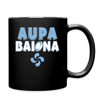 Rugby Bayonne Aupa Baiona Supporter Man Woman - Full Colour Mug - black - Right