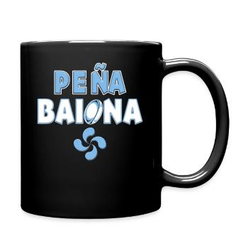 Peña Baiona von Bayonne Rugby Pays Basque - Tasse einfarbig - Schwarz - Rechts