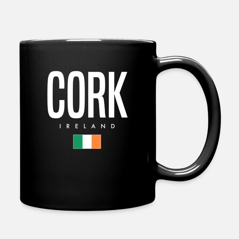 Cork Irland - Tasse einfarbig - Schwarz