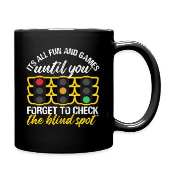 Fun and Games Blind Spot Design - Full Colour Mug - black - Right