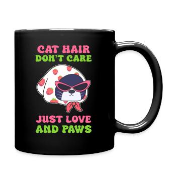 Damenliebe Pfote Für Cat Mom Pet Lover - Tasse einfarbig - Schwarz - Rechts