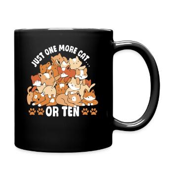 Only 1 Cat Kitty Cats Cat Lover - Full Colour Mug - black - Right