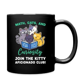 Math Cats Chat Lover Enseignant Étudiant - Mug uni - noir - Droite