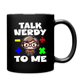 TALK NERDY TO ME - TEACHET GIFT - Mug uni - noir - Droite