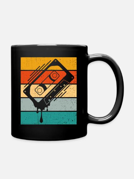 Tropfkassette Retro - Tasse einfarbig - Schwarz
