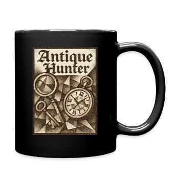 Antique Hunter Vintage Flohmärkte Kunst - Tasse einfarbig - Schwarz - Rechts