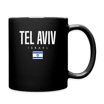 Tel Aviv Israel - Full Colour Mug - black - Right