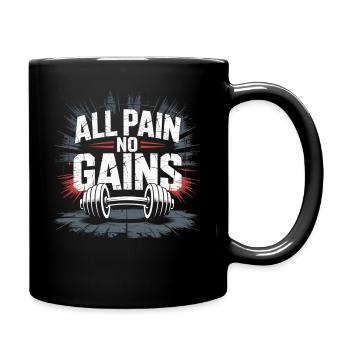 Pas de douleur, pas de gains, pas de formation, pas de succès - Mug uni - noir - Droite