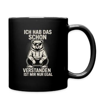 J’ai compris, je m’en fiche | Drôle - Mug uni - noir - Droite