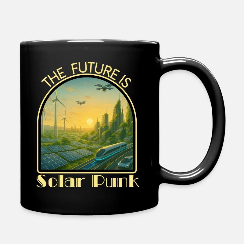 Ville punk solaire - Mug uni - noir