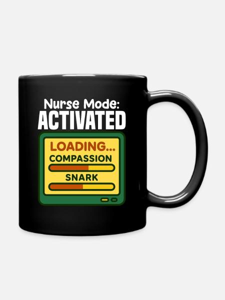 MODE INFIRMIÈRE ACTIVÉ - CADEAU INFIRMIÈRE - Mug uni - noir