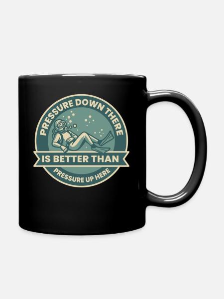 La pression vers le bas est meilleure que - Mug uni - noir