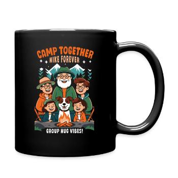 Camp Together Wanderung Camping - Tasse einfarbig - Schwarz - Rechts