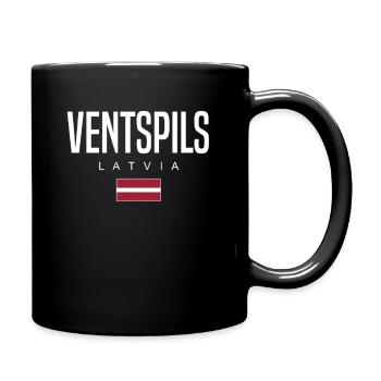 Ventspils Lettland - Tasse einfarbig - Schwarz - Rechts
