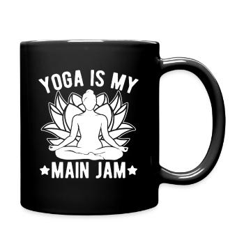 Pilates Enthusiasts Yoga Is My Main Jam Pilates - Full Colour Mug - black - Right