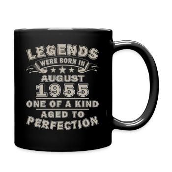 Août 1955 Rétro Août 1955 Août 1955 Anniversaire - Mug uni - noir - Droite