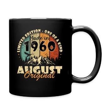 August 1960 August 1960 Gift August 1960 - Full Colour Mug - black - Right