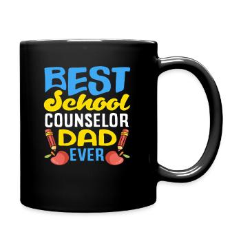 Bester Schulberater Papa Aller Zeiten - Tasse einfarbig - Schwarz - Rechts