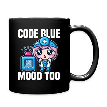 CODE BLUE, MOOD TOO - DOKTOR GESCHENK - Tasse einfarbig - Schwarz - Rechts