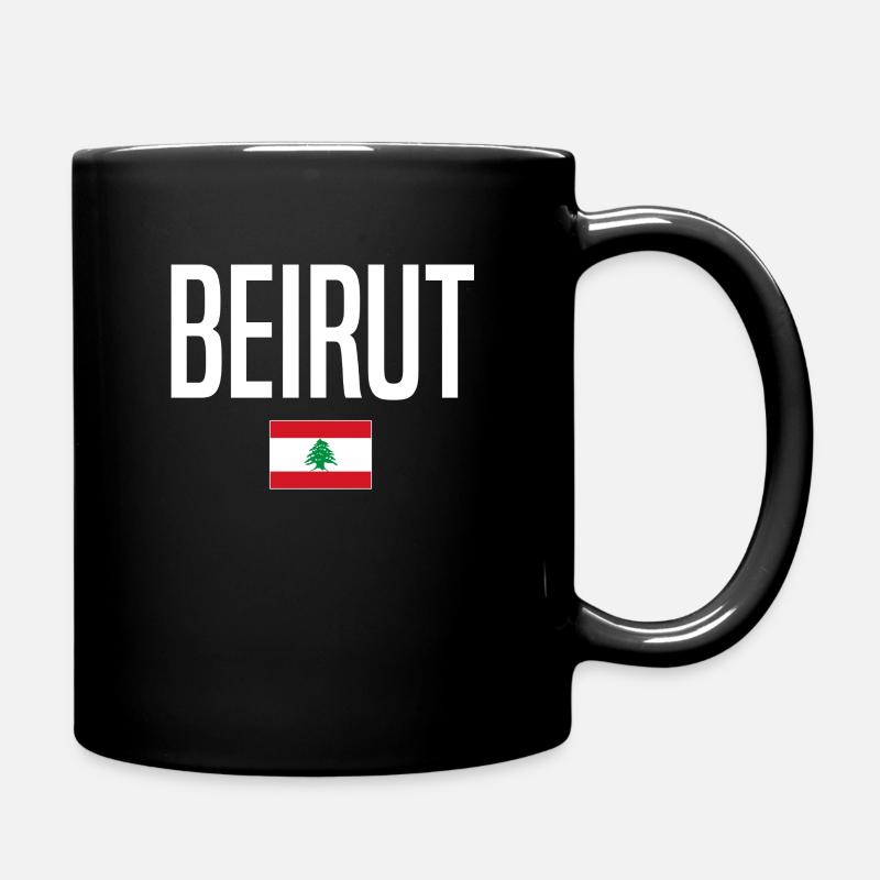 Beirut Libanon - Tasse einfarbig - Schwarz