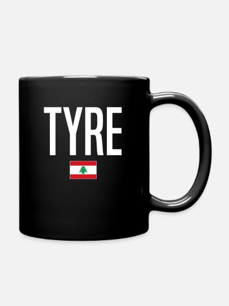 Tyre Libanon - Tasse einfarbig - Schwarz