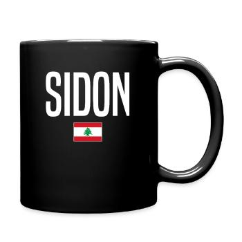 Sidon Libanon - Tasse einfarbig - Schwarz - Rechts