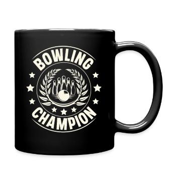 Bowling Champion - Tasse einfarbig - Schwarz - Rechts