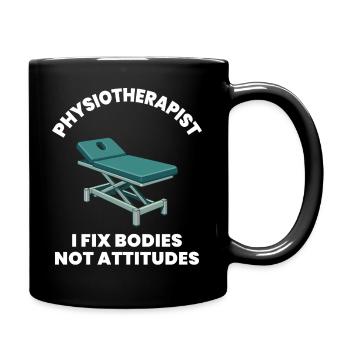 Physiotherapist I Fix Bodies Physical - Full Colour Mug - black - Right
