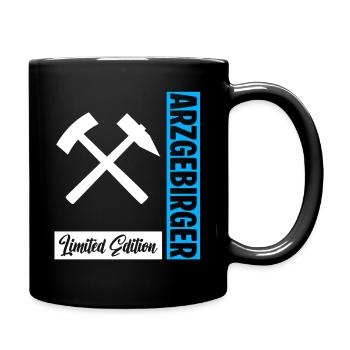 Erzgebirger Limitiert - Tasse einfarbig - Schwarz - Rechts