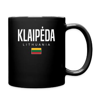 Klaipėda, Lithuania - Full Colour Mug - black - Right