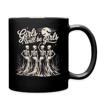 Girls Will Be Girls Halloween Shirt - Tasse einfarbig - Schwarz - Rechts