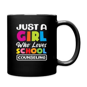 Juste une fille qui aime le conseil scolaire - Mug uni - noir - Droite