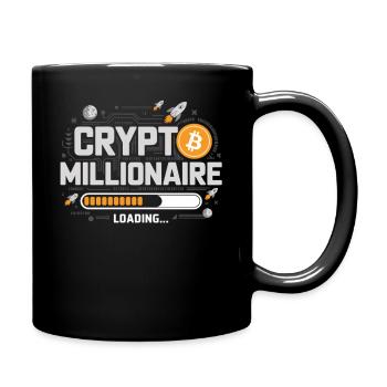 Crypto millionnaire charges - Mug uni - noir - Droite