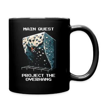 Project: Overhang | Bouldering Pixel Art - Full Colour Mug - black - Right