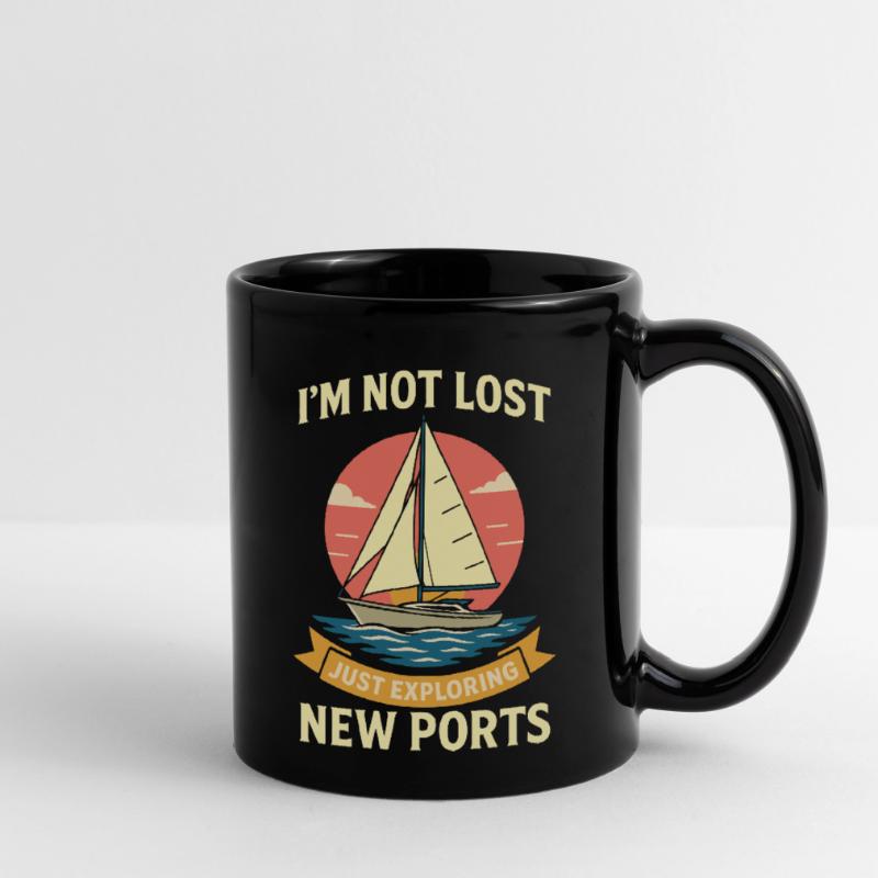 Drôle de dicton : Le capitaine n’est pas perdu et explore simplement Mug uni