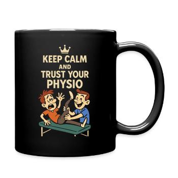Physiotherapeut Ruhe Bewahren vertrauen - Tasse einfarbig - Schwarz - Rechts