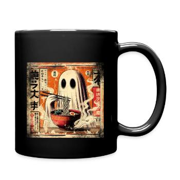 Ramen Geist Grunge Poster Style - Tasse einfarbig - Schwarz - Rechts