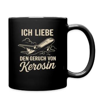 J’adore l’odeur du kérosène - Mug uni - noir - Droite