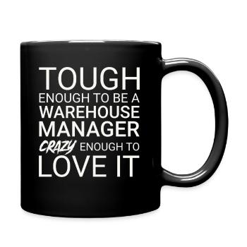 Warehouse Manager Crazy - Tasse einfarbig - Schwarz - Rechts